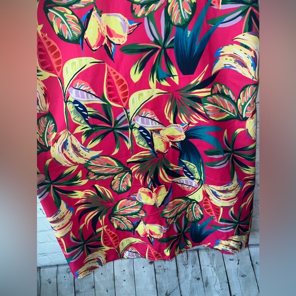 Pink, Yellow & Green sleeveless blouse with gold chain link size XS - Picture 6 of 10